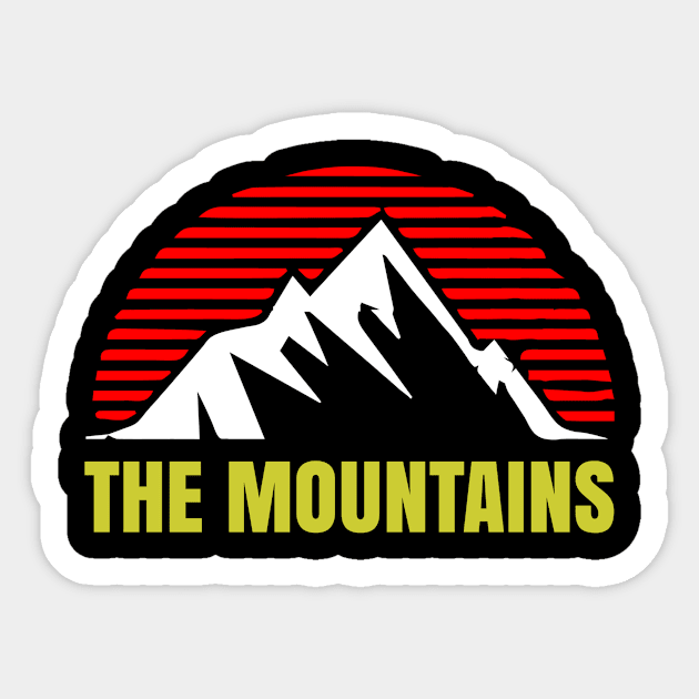 Mountain Sticker by Alvd Design